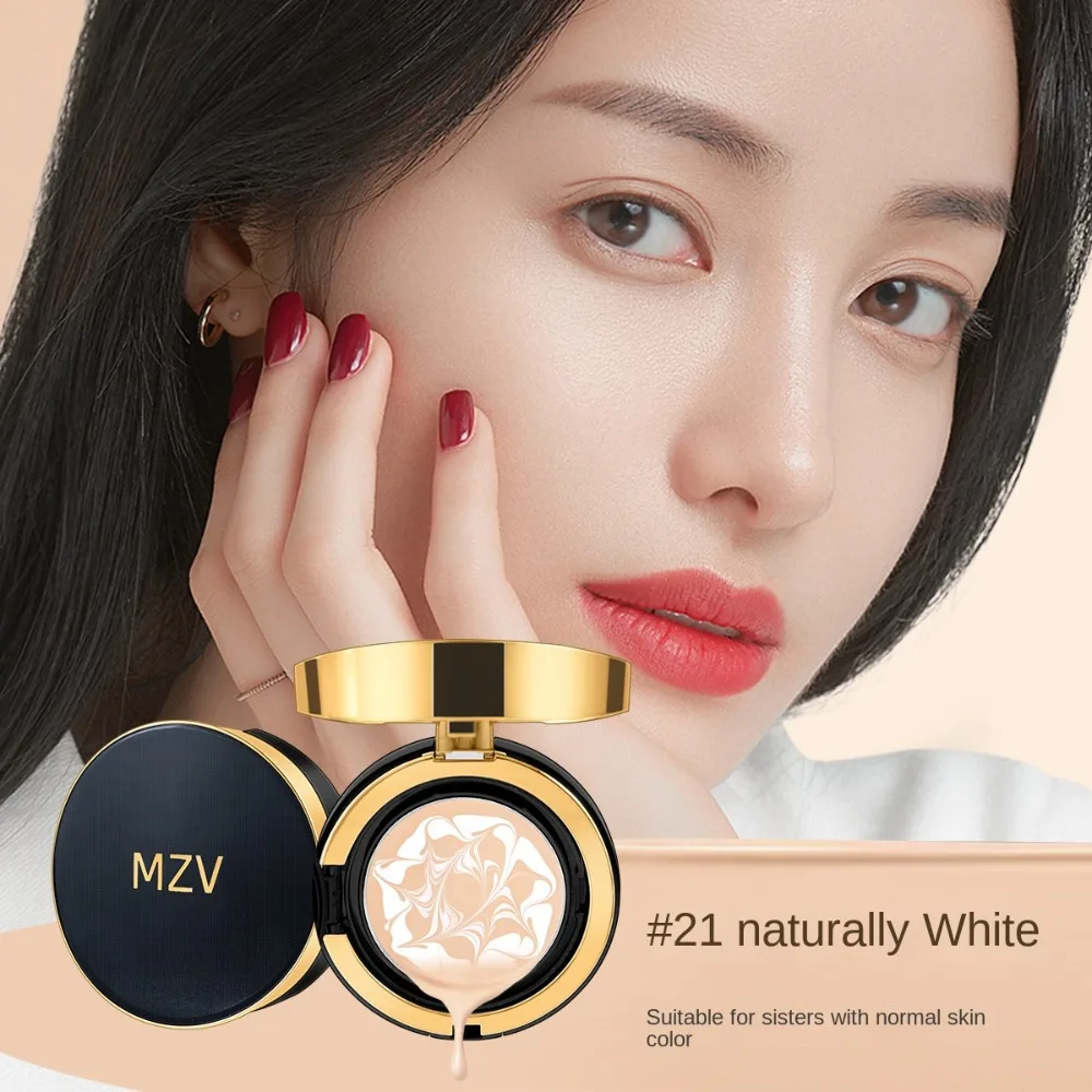 Waterproof MZV Air Cushion BB Cream Brightening Water Bead Concealer Longlasting Foundation Tricolor Latte Concealer Cushion