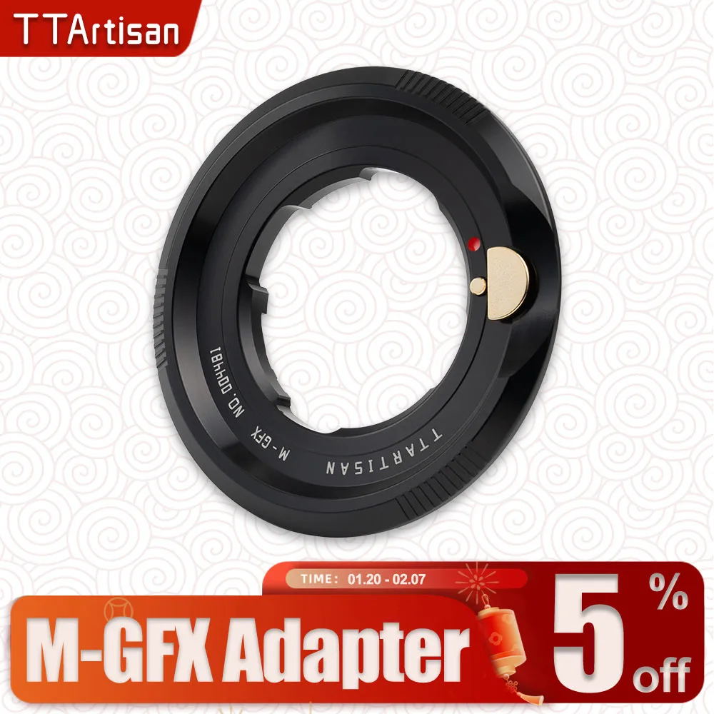 

TTArtisan M-GFX Adapter Ring for Leica Voigtlander Zeiss M-mount to Fujifilm G-mount Mirrorless Camera Accessories GFX100 GFX50R