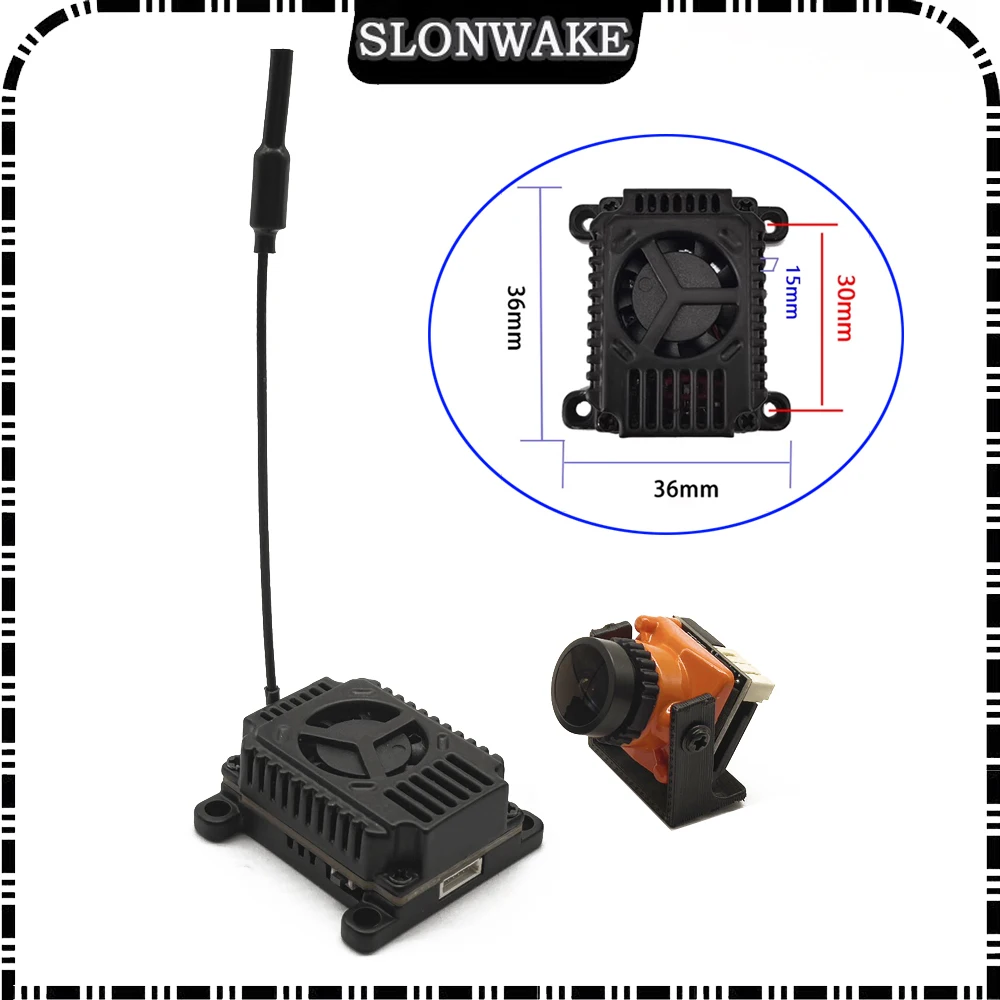 すぐに使える5.8G 48CH 4000mW切り替え式送信機VTXと2.1mmミニCMOS 1500TVLカメラ、ケーブルセット付きレーシングドローンFPVセット
