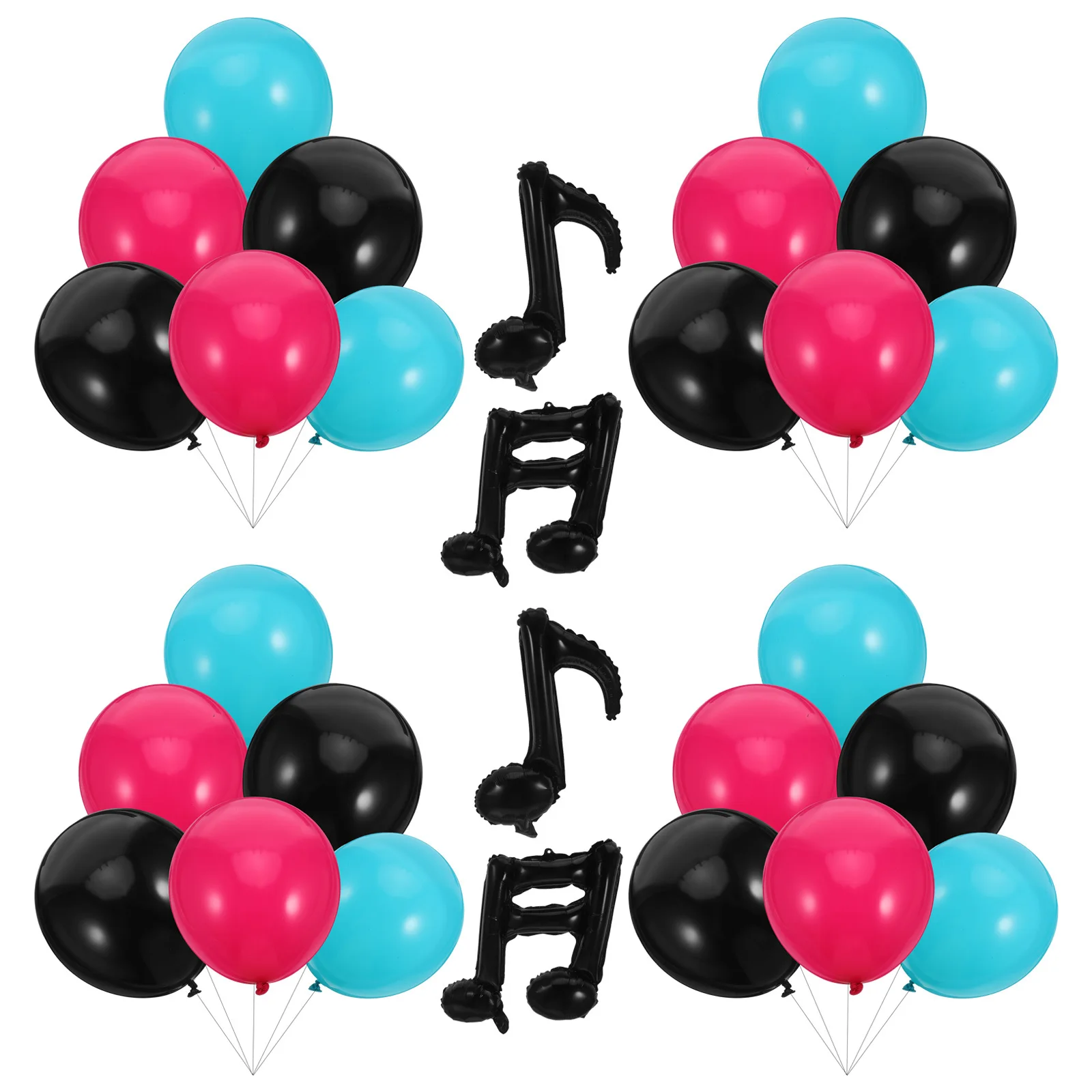 

1Set Music Theme Birthday Party Balloons Aluminum Film Decorative Balloons for Wall Ceiling Table Party Layout Decoration