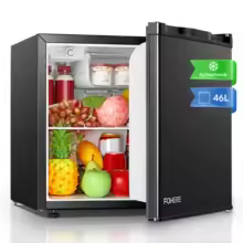 1.6-Cu. Ft. Mini Refrigerator with Adjustable Thermostat (Black)