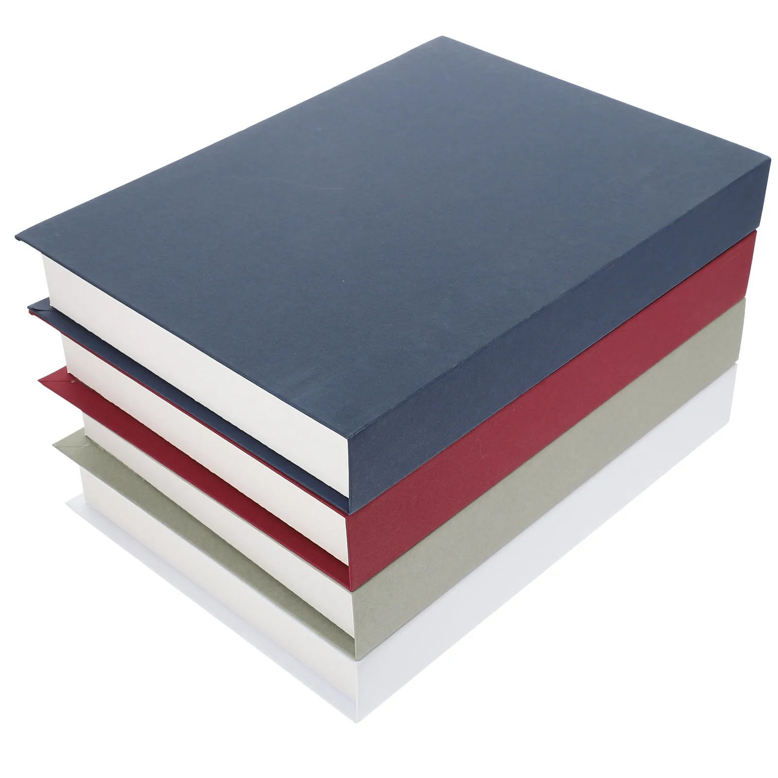 

4 Pcs Imitation Book Decoration Faux Books for Bookshelf Decorations Kraft Paper Fake