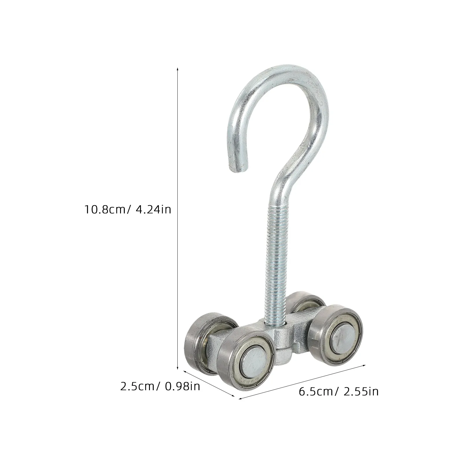 Heavy Duty Hanging Sliding Door Wheel Stainless Steel Silent Rollers for Gardening Greenhouse Patio Sliding Barn Door Track