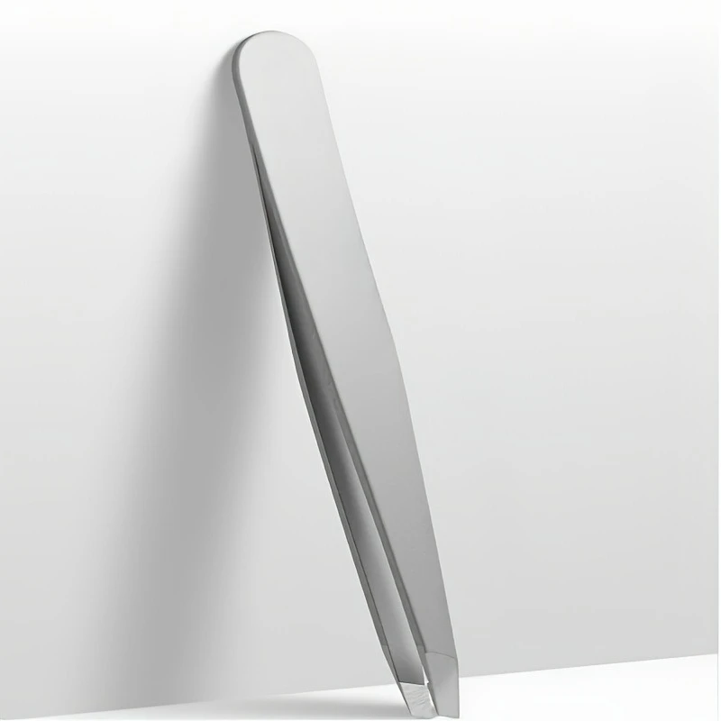 Pinça profissional de precisão em aço inoxidável para sobrancelhas e pêlos faciais sem fragrância, adequada para presentes masculinos e femininos