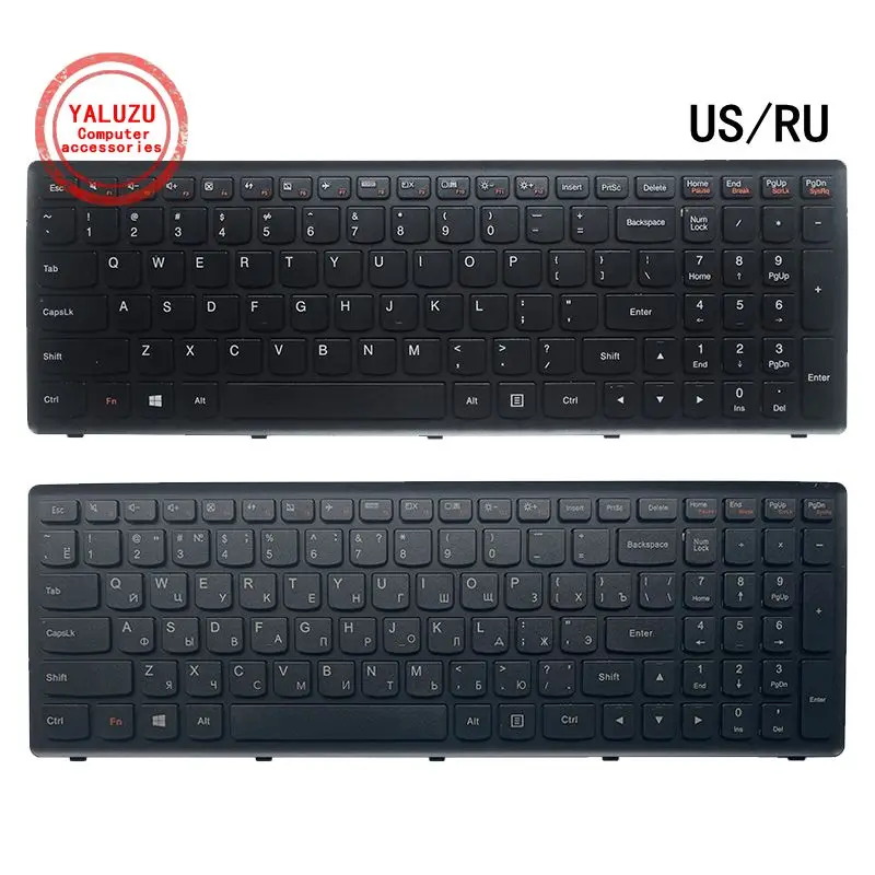 

Russian Keyboard For Lenovo IdeaPad G500C S510P G500S G500H S500 S500C G505s G510S Z510 RU BLACK FRAME