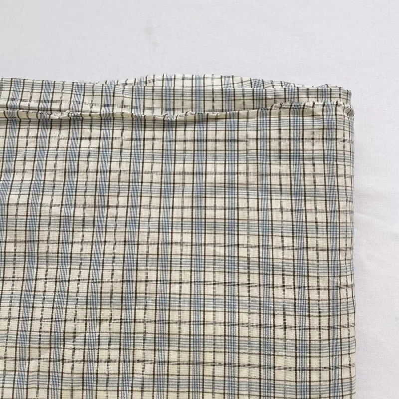 

Ins Style Checkered Cotton Cloth Fabric For Handmade Clothing DIY Shirt Hair Ties Fabric