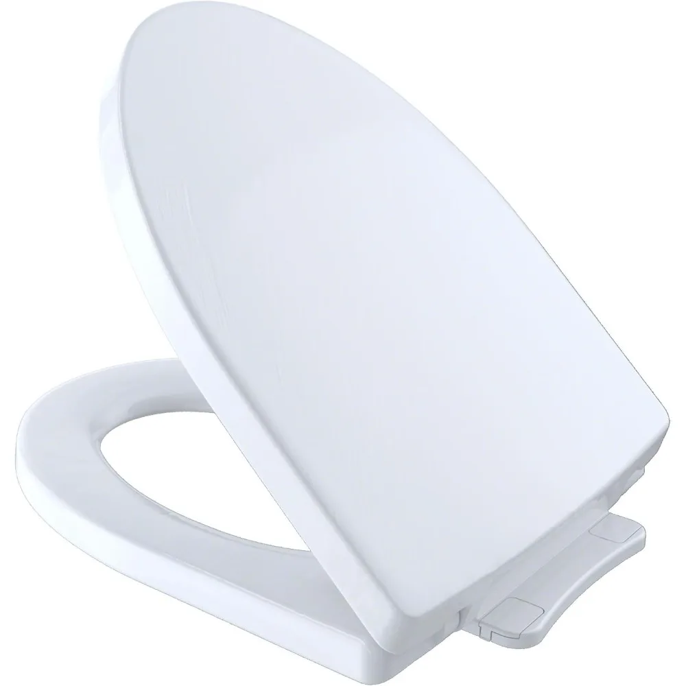 Soirée SoftClose Slow Close Elongated Toilet Seat and Lid, Cotton White - SS214#01