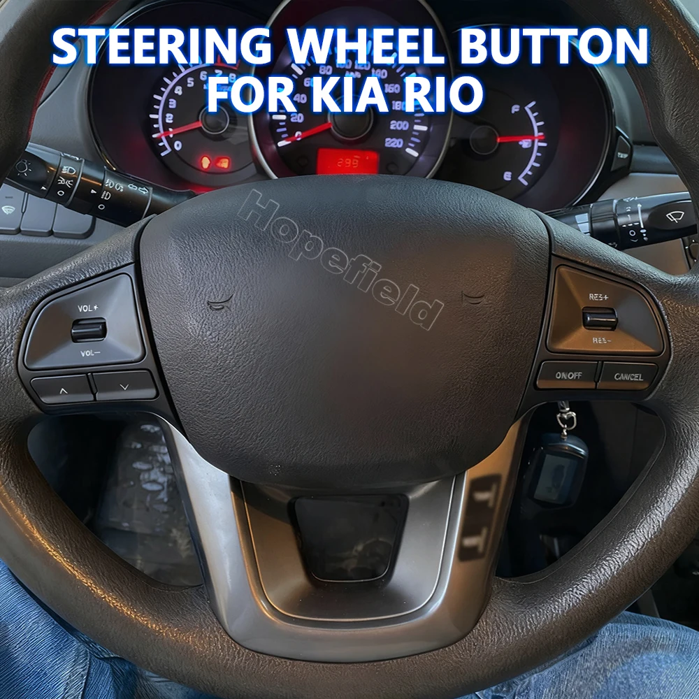 

Multifunction Volante Wheel Button Steering Wheel Volume Audio Control Switch For Kia Rio 2012-2016 Interior Accessories