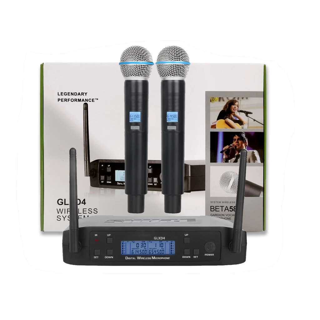 

GLXD4 GLXD24 BETA58 BETA58A Wireless Collar Headset Handheld Microphone for Stage Performances DJ Speech