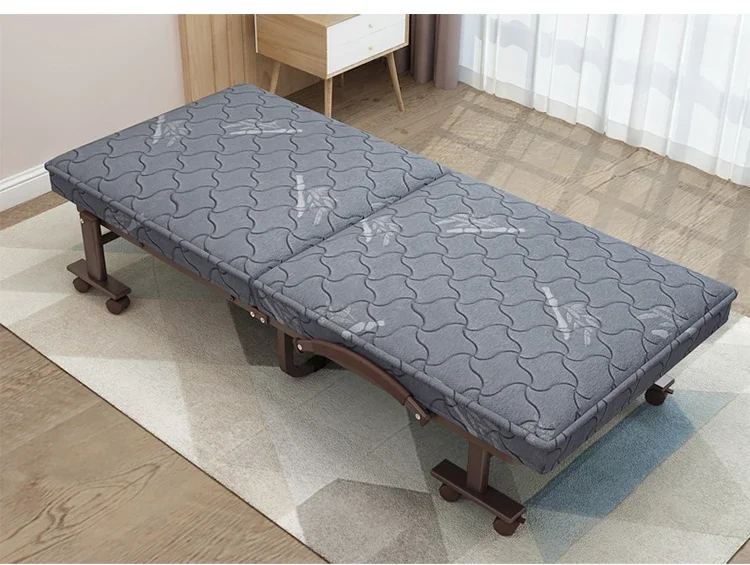 Oleitman, colchón de látex, cama plegable individual doble sin instalación