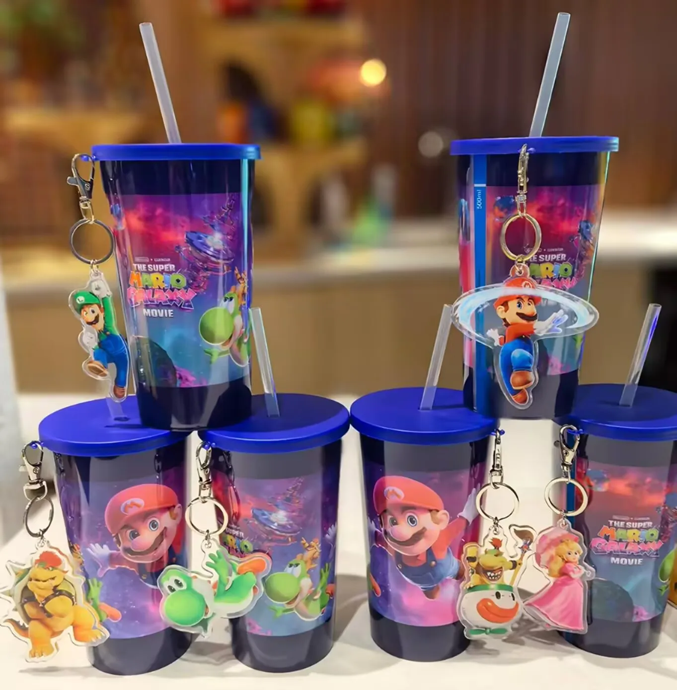 Hete Universele Super Mario Galaxy Film Yoshi Popcorn Emmer Ei Knuffel Collectible Snack Opberg Drinkbeker Voor Mario Fans