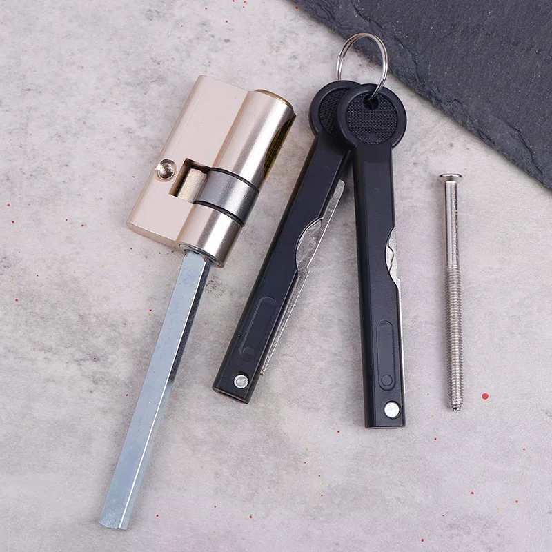 Copper Automatic Fingerprint Lock Cylinder With Tail C-Class Core Anti-theft Door Emergency Lock Core