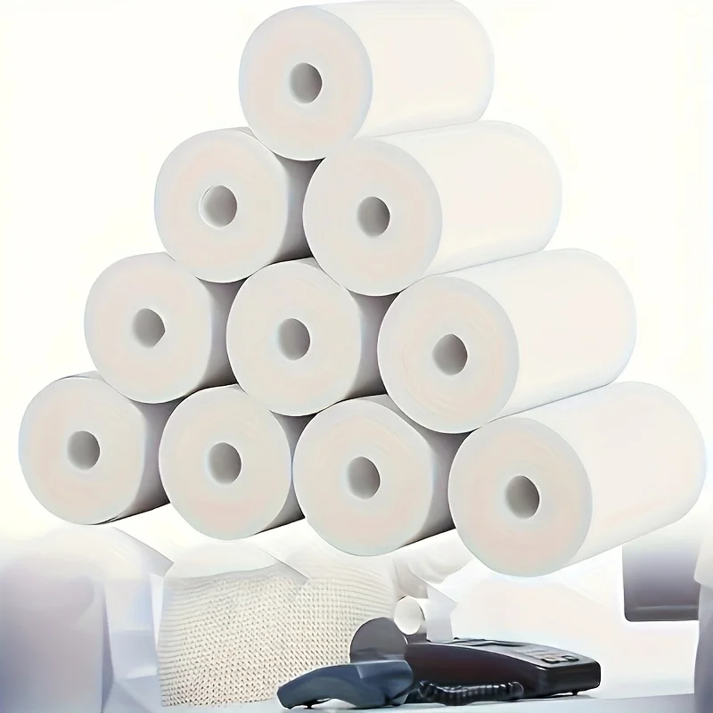 10 Sheets 65gsm Glossy Thermal Photo Paper - DIY Recyclable Refills for Instant Cameras & Pocket Printers, No Ink Needed