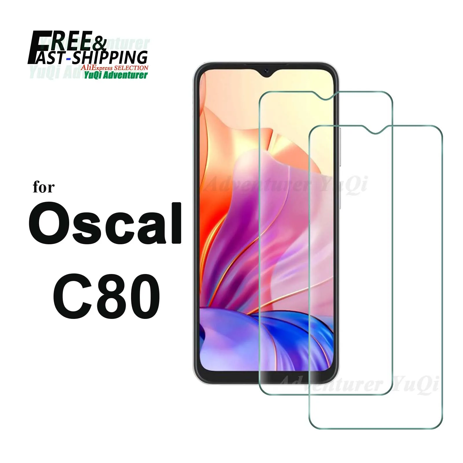 

Screen Protector For Blackview Oscal C80 Tempered Glass HD Crystal High Aluminum 9H Case Friendly