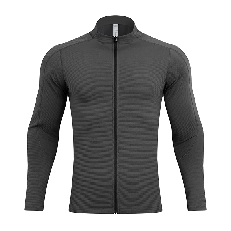 Unisex Quick - Dry Long - Sleeve Zip - Up Sports Jacket with  Pattern | Spring/Autumn Outdoor Running & Casual Versatile Wear