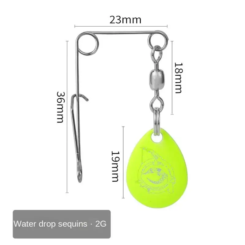 طُعم صناعي بقوة سحب قوية ، ترتر معدني ملون للضوضاء ، قاع مانع للتعليق على الدبوس ، طبقة سباحة كاملة ، 1-10