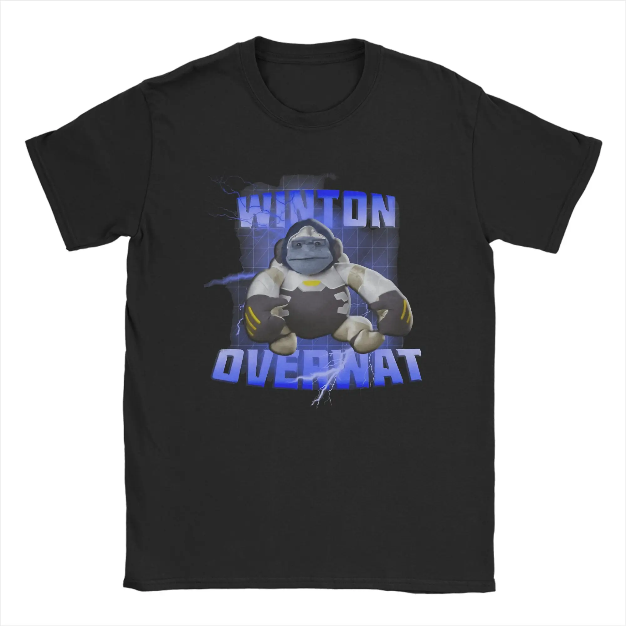 Winton meme Winston Overwatchs T-Shirt Summer  Classic T-Shirts Cotton Harajuku Tee Shirt For Man Casual Top Tees,