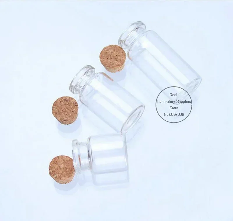 100pcs 7.5mm To 30mm Wood Cork Lab Test Tube Plug Essential Oil Pudding Small Glass Bottle Stopper Lid Customized