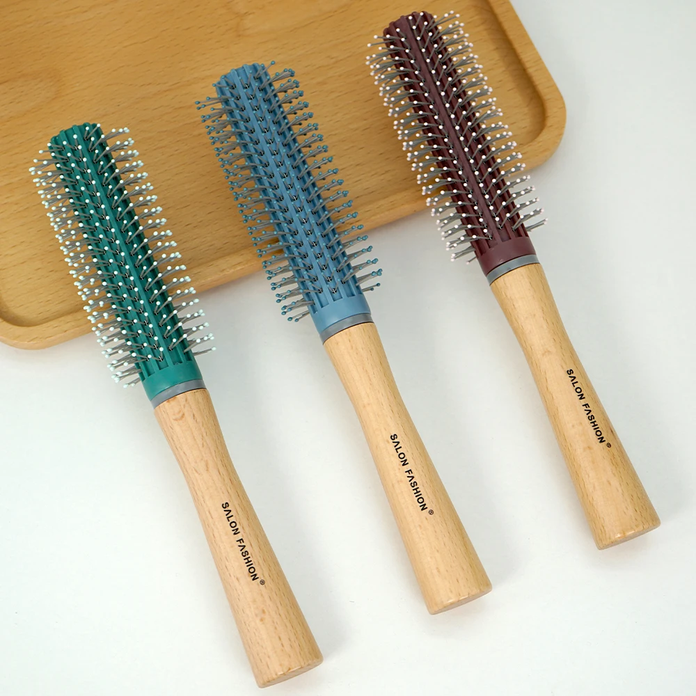 

Curly Hair Brush Anti-Hair Loss Massage Hair Brush Hair Fluffy Curling Roll Comb Professional Salon Hair Styling Tools