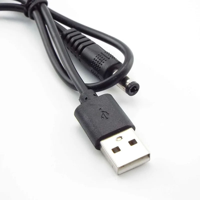 1Pcs USB A Male plug to DC 2.5 3.5 1.35 4.0 1.7 5.5 2.1 5.5 2.5mm Power supply Plug Jack type A extension cable connector cords