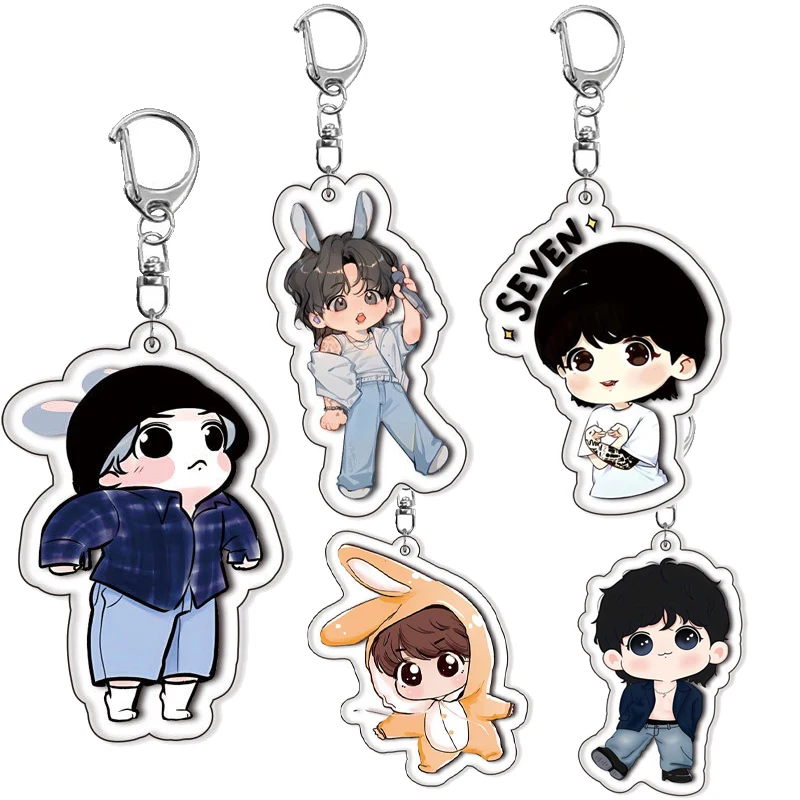 

Акриловый брелок с персонажем аниме, кавайный милый двусторонний узор, рюкзак с принтом, очаровательный орнамент, подарки для фанатов