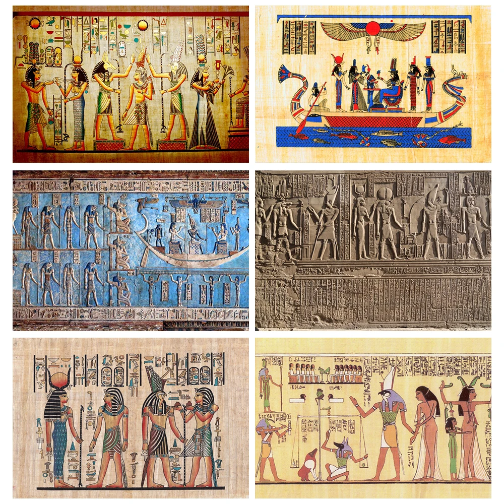 

Mural Old Egypt Religious Pattern Wall Palace Interior Photo Backgrounds Photography Backdrops Photocall Photo Studio