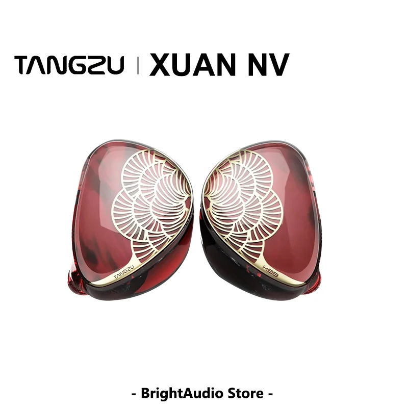 TANGZU XUANNV Dual Dynamic Driver In-Ear Earphone IEM HiFI Music Headset with 0.78mm Detachable Cable Wired Earbuds