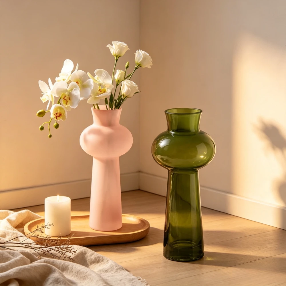 Nowoczesny kolorowy szklany wa – Glass Vase Nordic recenzja i cena