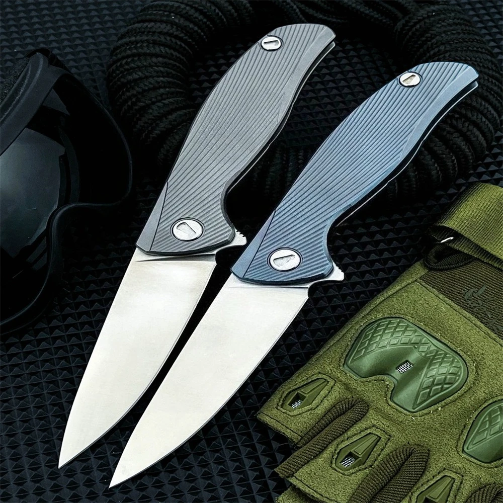 

НОВИНКА! Горячая распродажа: Складной карманный нож из титанового сплава для активного отдыха, EDC, для туризма, охоты, рыбалки, самообороны, праздничный подарок, инструмент.