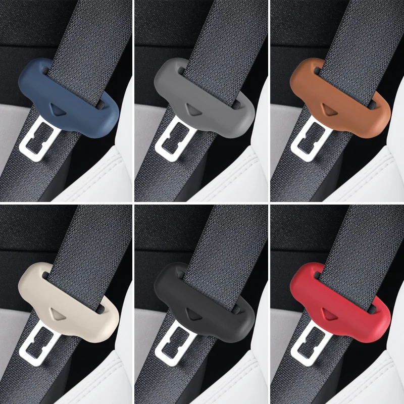 

1Pcs Silicone Car Seat Belt Buckle Clip Cover Protector Case Universal Seatbelt Buckle Cover Anti-collision Interior Accessories