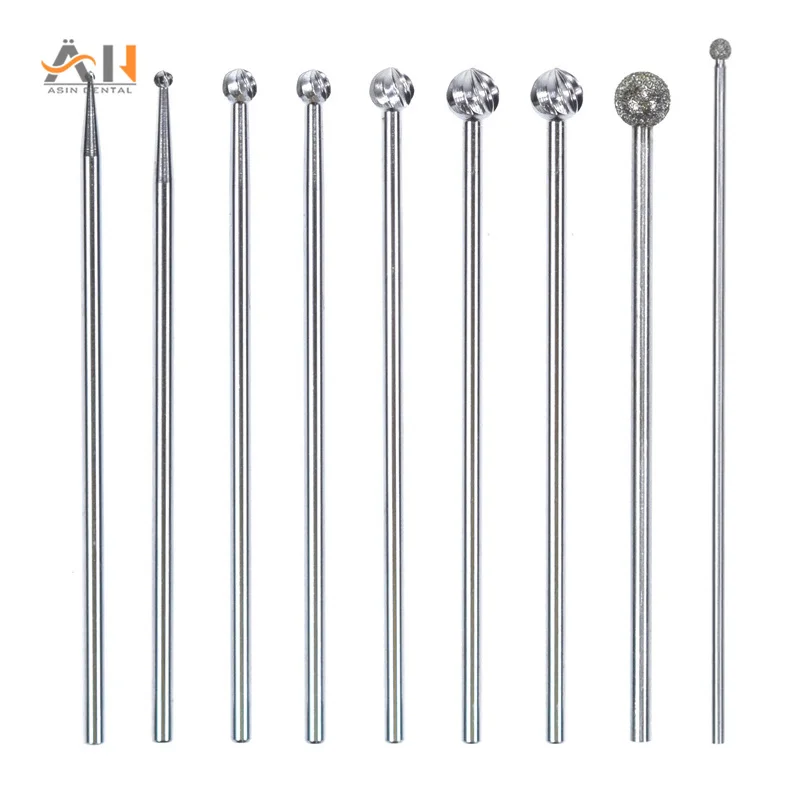 

Dental Strawberries Drills Surgical HP Burs Tungsten Steel Dia 2.35 Fit Microsurgery Handpiece Bone Cutter Finishing Needles