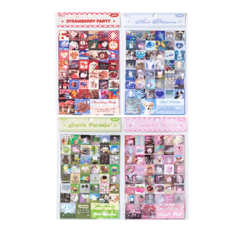 2pcs/lot Kawaii Stationery Stickers  Fantasy Diary Diary Planner Decorative Mobile Sticker Scrapbooking Journal  Craft Sticker