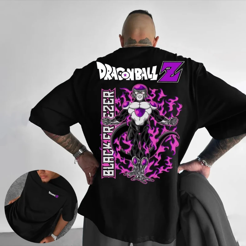 

Dragon Ball Animation Joint Summer New T-Shirt Men's Harajuku Loose Casual Street Trend Hip Hop Short Sleeve Parent-child Top