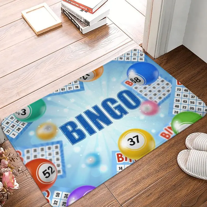 Custom Hot Game Bingo Doormat Mat Anti-Slip Kitchen Bathroom Toilet Rug Carpet 40*60cm