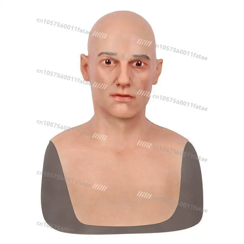 Simulation Face Mask Hood Young Handsome Guy Film and Television Character Mask