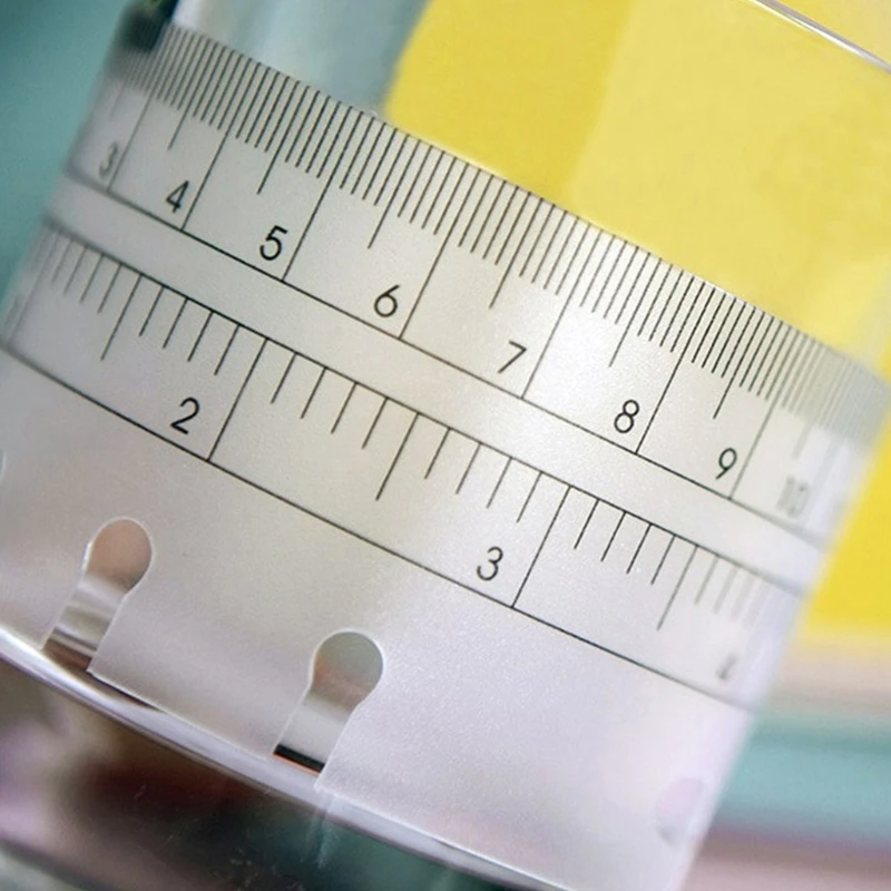 PVC-separator bladwijzerliniaal 6 gaten functionele schoolbenodigdheden