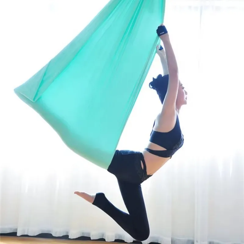 

High Quality Silk Fabric Aerial Yoga Swing Anti Gravity Inversion Hammock Soft Durable Home Gym Yoga Equipment Hot Sale