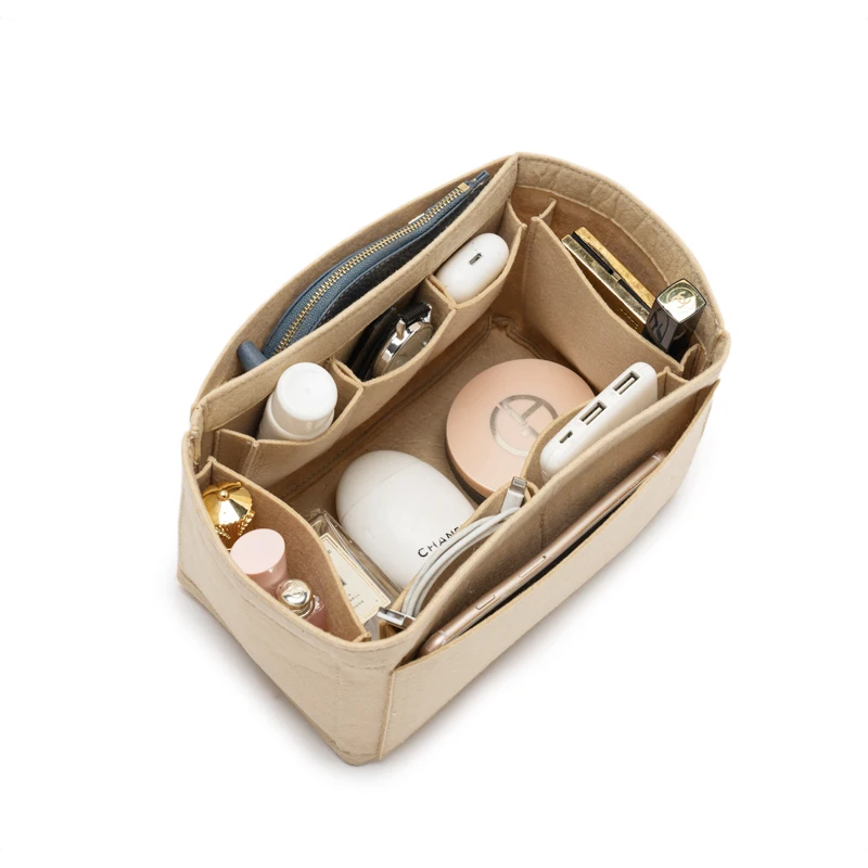Felt Purse Organizer Insert Fits For Dio R Book Tote mini/S/M/L，Light Bag Organizer，Luxury Handbag & Tote Shaper - view 6