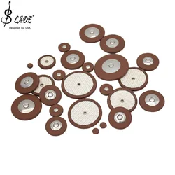 25pcs Tenor/Alto/Soprano Saxophone Leather Pad Replacement Leather Pipe Music Pad Woodwind Accessories