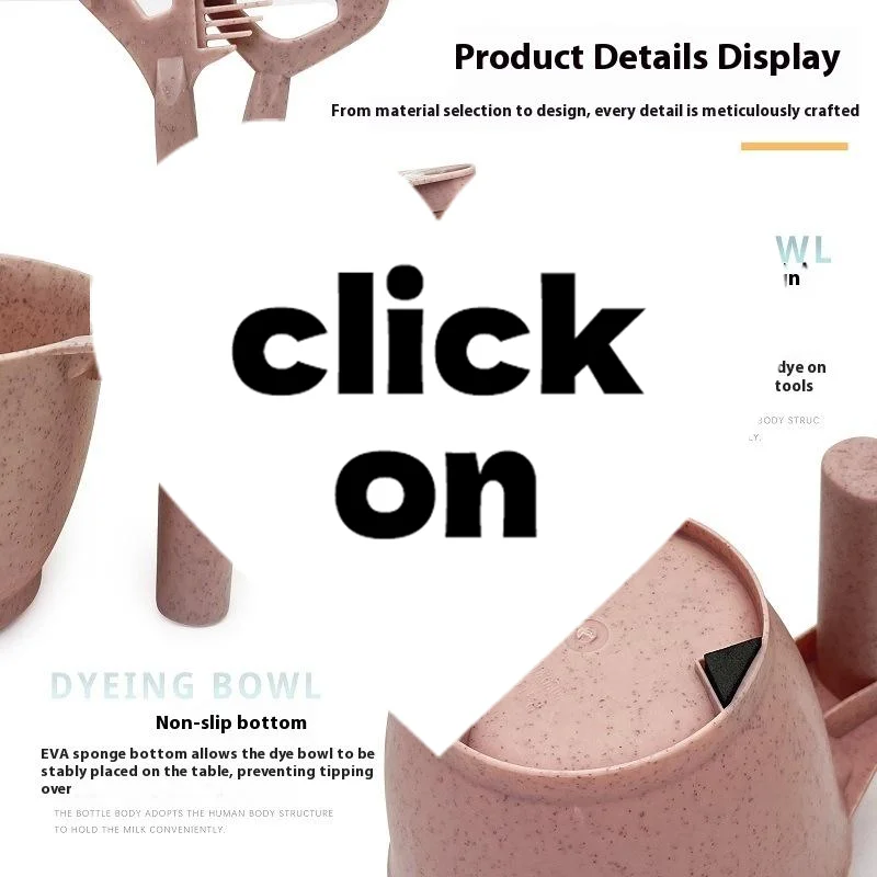 

3PCS Premium Salon Hair Dye Kit Hair Coloring Brush And Bowl Set DIY Hair Dyeing Bleach Barbershop Hair Color Applicator Tool