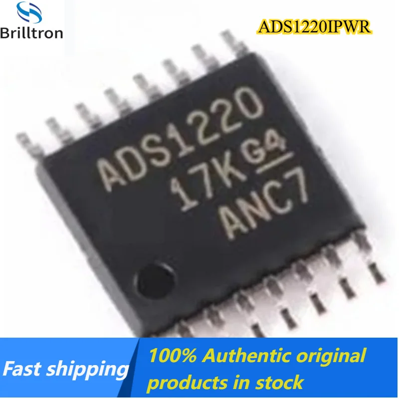 5/10 100% New ADS1220IPWR ADS1220 TSSOP-16 Original stock, fast shipping.