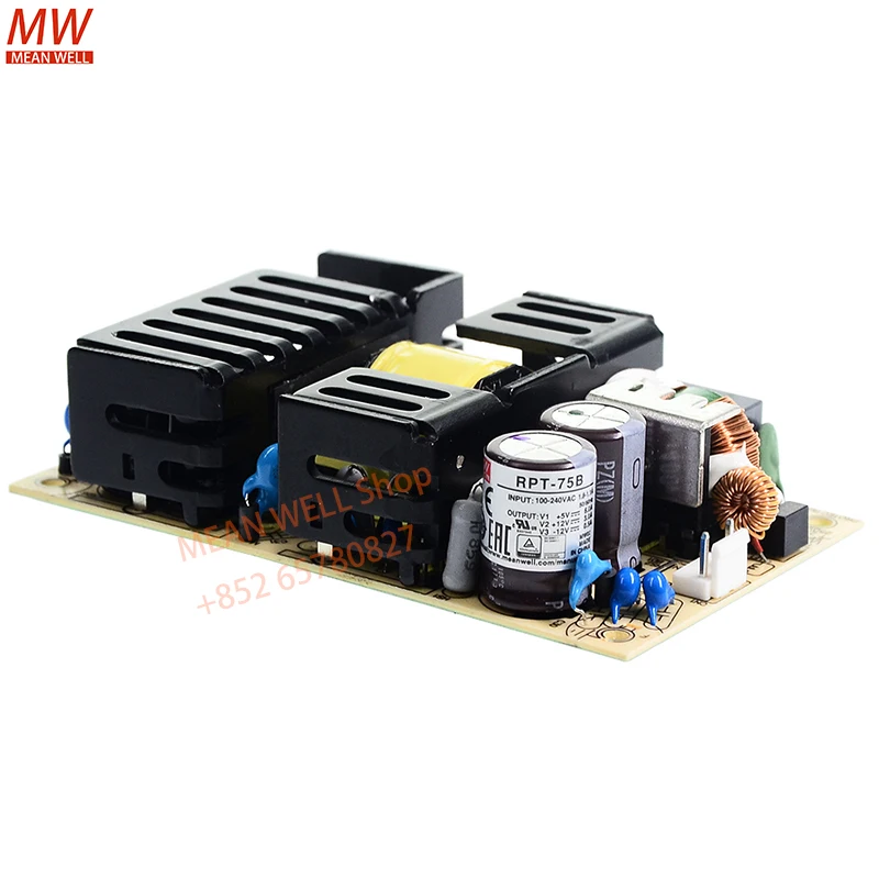 MEAN WELL Switching Power Supply 75W Reliable Triple Output Grade RPT-75A RPT-75B RPT-75C RPT-75D RPT-7503