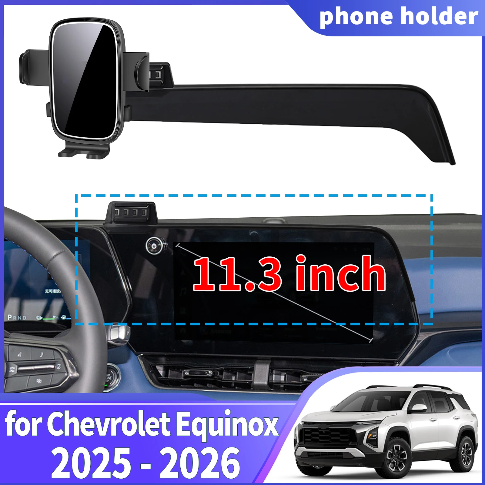 

fit for Chevrolet Equinox 2025 2026 11.3inch Navigation Phone Holder Mount Customized Car accessoires