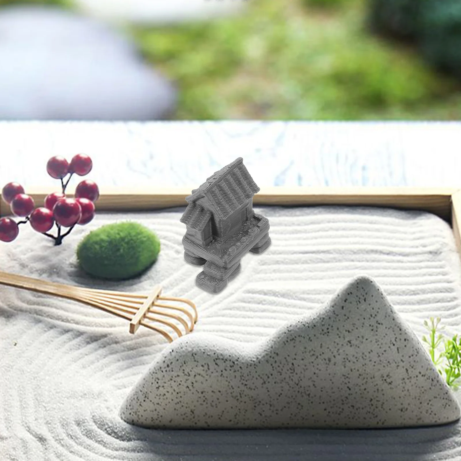 

Aquarium Landscaping House Resin Craft Fish Tank Shelter with Detailed Stone Step Texture Ideal for Underwater Fish Hideaway and