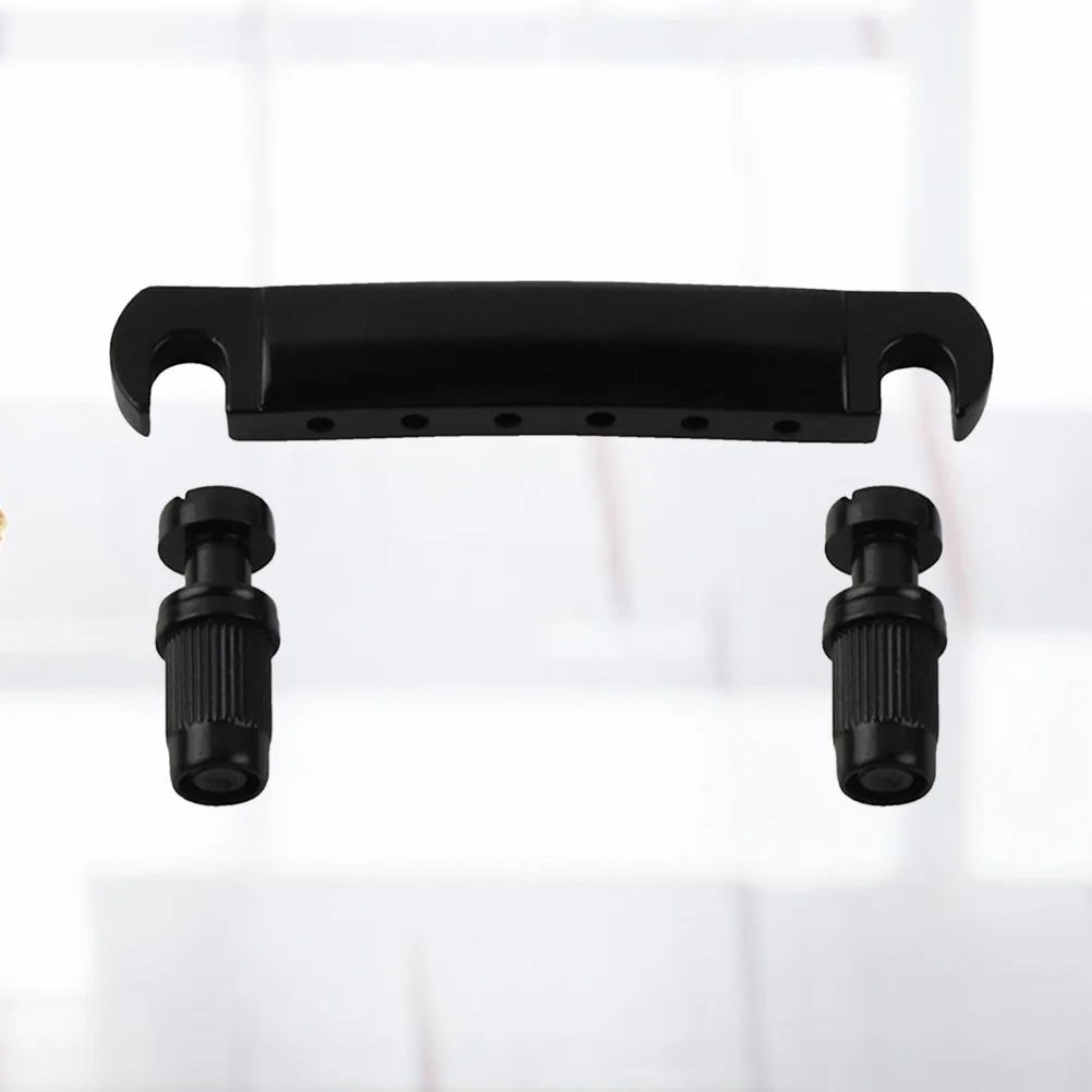 1 مجموعة الغيتار الكهربائي جسر الذيل لنمط دوران سبائك الزنك الفضي صالح الصلبة-لوحة 2