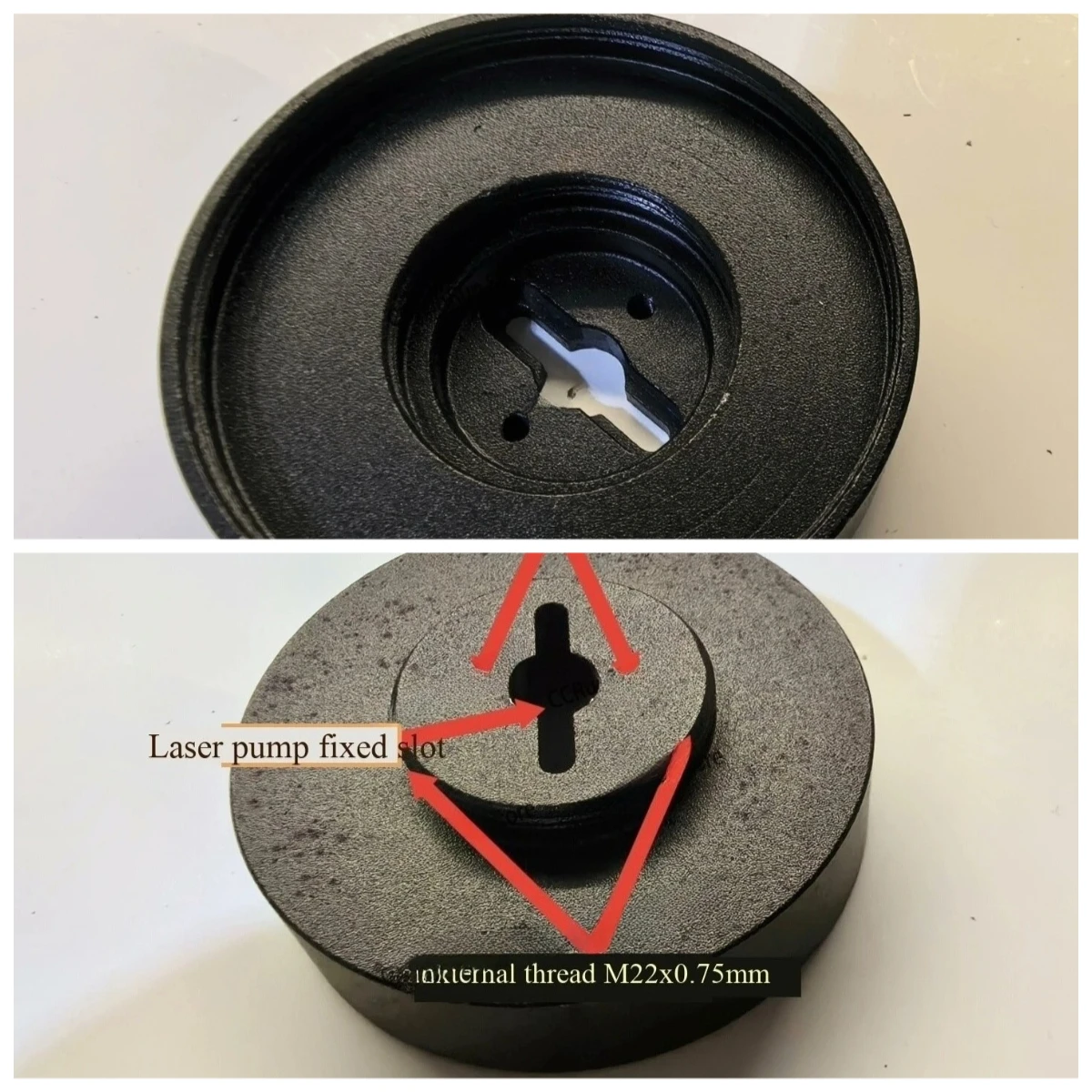 Laser beam expander lens mount M42×0.75 M22×0.75