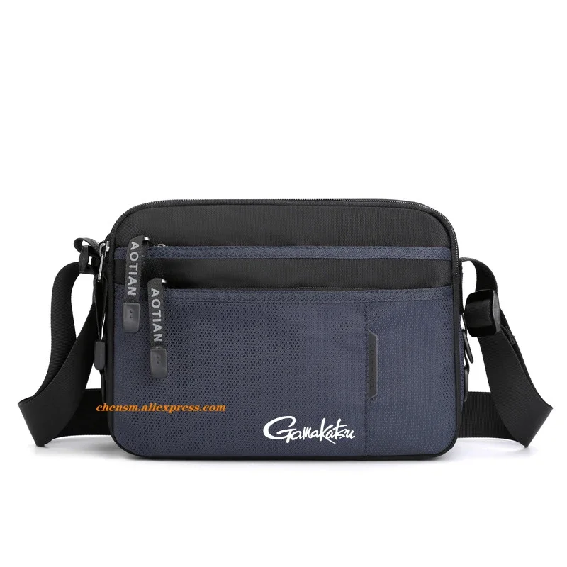 Gamakatsu-mochila de nailon para hombre, al aire libre de hombro para senderismo morral, mochila de pecho para viajes, ciclismo, Camping, caza, bolsa táctica de pesca