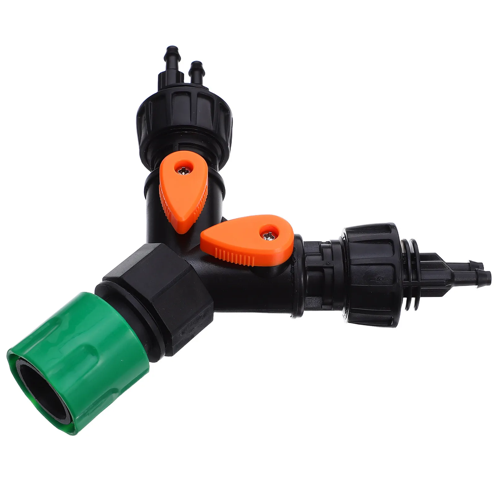 4-Way Garden Hose Splitter 6Mm Pvc Water Diverter Shut-Off Valve Outdoor Irrigation System Heavy Duty Plastic Connector