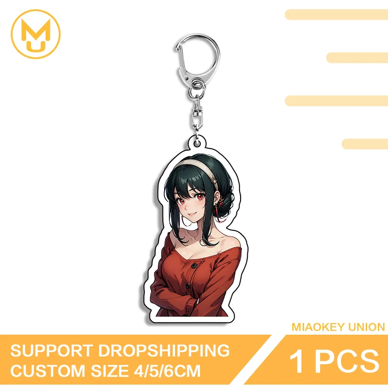 Yor Forger Chibi Peeking Exquisite Key Chains Luxury Hot Selling Pendant Accessories Fashion Packbage Anime DIY Decorations