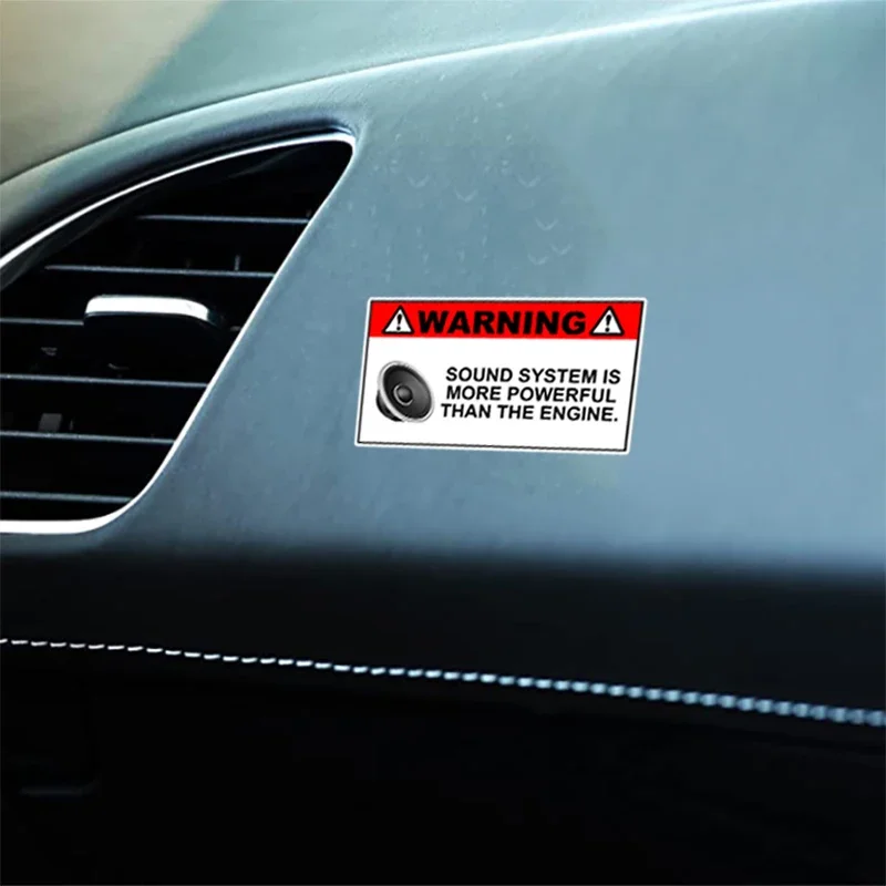 JDM Audio Warning Vinyl Sticker Set Funny Decals for Car Laptop Motorcycle Subwoofer System Decoration